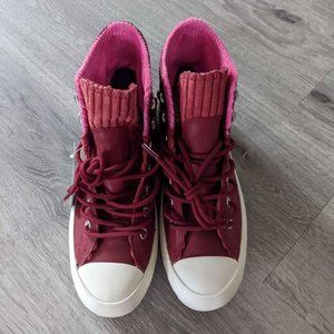Converse Gore-Tex Leather Waterproof Red Boots W6